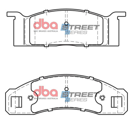 Klocki hamulcowe przednie DBA Brake Pads Street Series Ceramic - DB1807SS