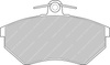 Ferodo Racing DS3000 priekinės stabdžių kaladėlės FCP774R AUDI 80 90 Cabrio Coupe Quattro SEAT Cordoba Ibiza Ibiza II Inca Toledo VOLKSWAGEN Corrado Golf Jetta PASSAT Polo II Classic Variant Scirocco Vento,