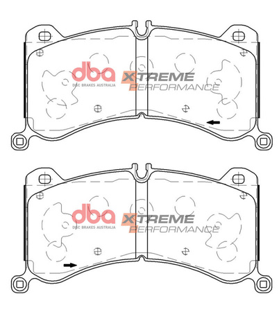 Priekinės stabdžių trinkelės DBA Brake Pads Xtreme Performance - DB15118XP AUDI E-TRON (GEN)
