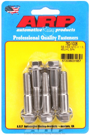 ARP M10 x 1.50 x 45 hex SS bolts (5pcs)