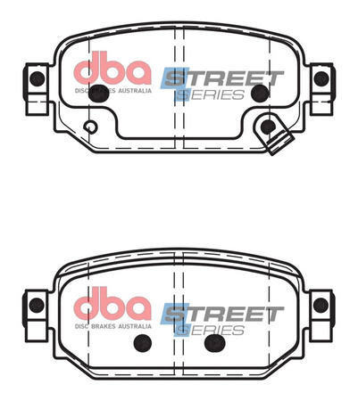 Klocki hamulcowe tylne DBA Brake Pads Street Series Ceramic - DB15045SS