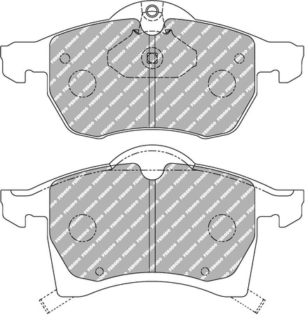 Ferodo Racing DS2500 brake pad front FCP1295H CHEVROLET Astra Hatchback Saloon Corsa Estate ASTRA G Box F70 Convertible F67 Saloon F69 ZAFIRA A F75 B Van VAUXHALL Mk IV G G Convertible ASTRAVAN I A F75 F75