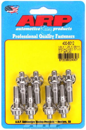 ARP M8 X 1.25 X 38mm broached stud kit - 8pcs
