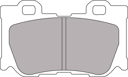 Klock hamulcowe Ferodo Racing DS2500 tylne FCP4173H INFINITI FX NISSAN 370 Z