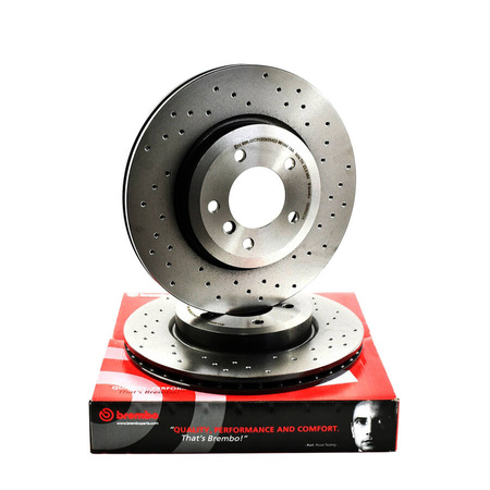 Tarcza hamulcowa Brembo Xtra Przednia 09.9935.1X CITROËN C4 Coupe GRAND I III PICASSO X DS CAPSA 3 CROSSBACK PEUGEOT DF PSA 3008 2008 II 207 208 MPV Van 307 Break CC