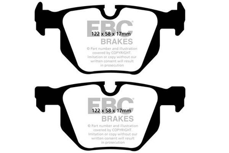 DP41588R - Zestaw klocków hamulcowych seria YELLOWSTUFF EBC Brakes