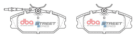 Vordere DBA-Bremsbeläge Street Series Keramik – DB2029SS