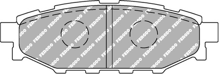 Klock hamulcowe Ferodo Racing DS2500 tylne FCP1947H SUBARU Forester III SH Impreza Hatchback Hatchback GR GH G3 II GD Saloon GR Legacy IV IV Estate B13 V V Estate Outback BL BP BM BR