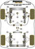 Front Subframe Front Bush 10mm Powerflex Polyurethane Bush Black Series Audi 80 / 90 - inc S2/RS2 & Quattro (1976 - 2000) 80, 90 Quattro inc Avant (1983-1992) S2 Coupe B3 (1991-1996) PFF3-120-10BLK