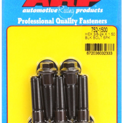 ARP "3/8""-24 x 1.500 hex black oxide bolts" (5pcs)