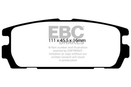 DP1565 - Zestaw klocków hamulcowych seria ULTIMAX2 EBC Brakes