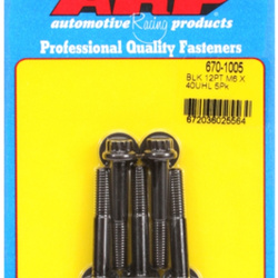 Śruby ARP  M6 x 1.00 x 40 12pt black oxide bolts (5pcs)