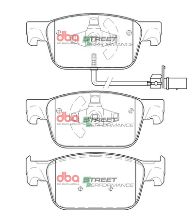 Brake Pads Street Performance front - DB15106SP AUDI A4 Allroad quattro Mk2 B9 A5