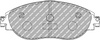 Ferodo Racing DS3.12 priekinės stabdžių kaladėlės FCP4425G AUDI A3 CUPRA FORMENTOR KM7 SEAT ALHAMBRA Leon SKODA Octavia SUPERB VOLKSWAGEN ARTEON CC 358 GOLF ALLTRACK VIII PASSAT SHARAN TIGUAN,