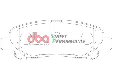 Klocki hamulcowe tylne DBA Brake Pads Street Performance - DB2005SP TOYOTA Highlander