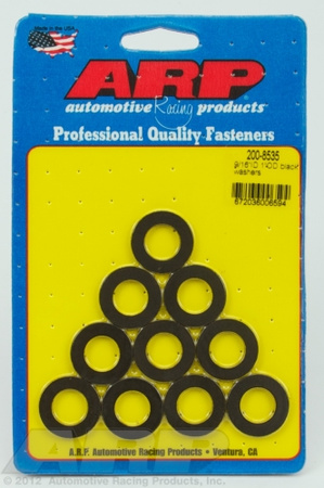 ARP "9/16""ID 1""OD black washers"(10x)