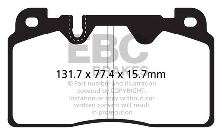 DP32168C - Zestaw klocków hamulcowych seria REDSTUFF EBC Brakes