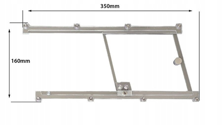 Átlós polikarbonát ablak zárral - kicsi