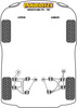 Wewnętrzna tuleja tylnego górnego wahacza Powerflex Road Series Ferrari 365GT4 BB (1973 - 1976) PF17-110