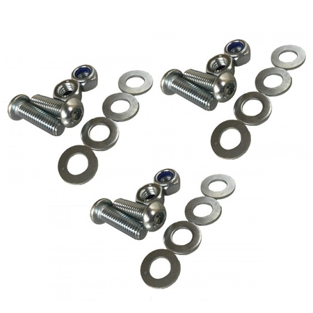 Ein Satz Schrauben zur Befestigung der Hauptbremszylinder im Pedalkasten