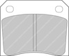 Ferodo Racing DS2500 Hinterradbremsbelag FCP815H AC 428 Cobra ME 3000 ASTON MARTIN DB5 DB6 DB7 DBS  FERRARI DINO GT 206 JAGUAR JENSEN FF Interceptor SP MORGAN Plus 8 ROVER Healey TRIUMPH TR4/TR5 TR6