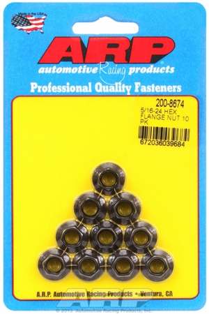 ARP Flange Nut Kit 5/16-24 Hex 10 Pack