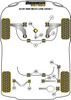 Tylna tuleja drążka stabilizatora 19.6mm Powerflex Black Series Audi A3 / S3 / RS3 & A3 / S3 / RS3 8Y (2020 on)\A3 MK4 8Y FWD (2020 on) Multi-Link PFR85-815-19.6BLK