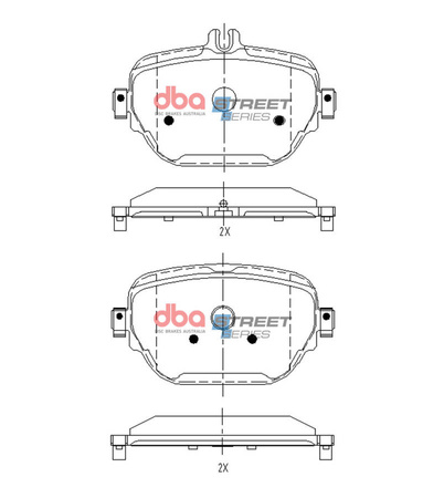 DBA Brake Pads Utcai sorozat hátsó fékbetétek - DB15171SS