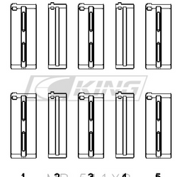King pagrindinio guolio apvalkalas ALFA ROMEO AR01608/34 - MB 511XP 010