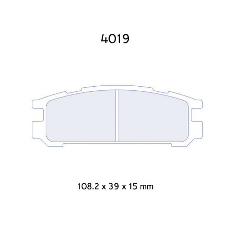 Carbone Lorraine RC5 brake pads - Subaru Impreza GT 2,0 16V Turbo 4WD (97-99)