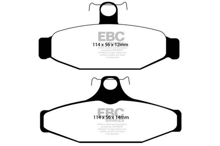 DP41167R - Zestaw klocków hamulcowych seria YELLOWSTUFF EBC Brakes