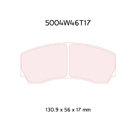 Fékbetétek Carbone Lorraine RC5 5004W46T17RC5