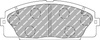 Ferodo Racing DS2500 Vorderradbremsbelag FRP3127H TOYOTA HIACE