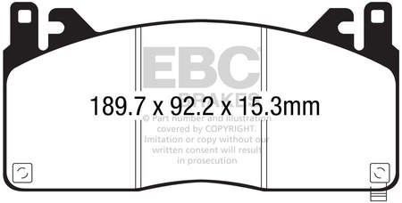 DP53055NDX - Ein Satz Bremsbeläge serie BLUESTUFF NDX EBC Brakes