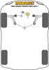 Tylna tuleja przedniego wahacza Anti-Lift z korektą wyprzedzenia sworznia  Powerflex Road Series Ford Transit & Transit Connect MK2 - (2013 - 2021) PFF19-1802G