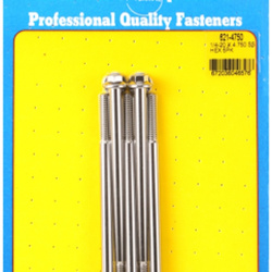 ARP 1/4-20 x 4.750 hex SS bolts