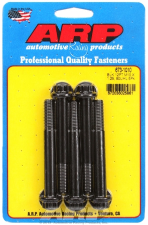 ARP M10 x 1.25 x 80 12pt black oxide bolts (5pcs)