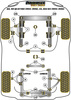 Rear Lower Wheel Bearing Housing Bush  Powerflex Polyurethane Bush Black Series Audi 80 / 90 - inc S2/RS2 & Quattro (1976 - 2000) 80, 90 Quattro inc Avant (1992-1996), S2 inc Avant B4, RS2 B4 (1994-1996) PFR3-217BLK