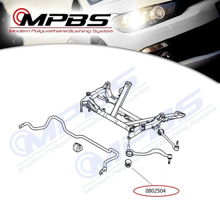 Tuleja wahacza przedniego dolnego (przednia) 66mm - MPBS: 0802504-66 BMW 5 E39,