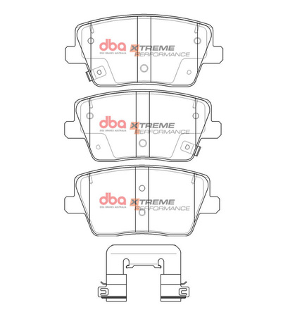 Bremsbeläge hinten DBA Brake Pads Xtreme Performance - DB15013XP HYUNDAI i-30 N PD