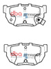 Brake Pads Street Series Ceramic rear - DB325SS NISSAN Silvia S14 S15