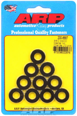 Śruby ARP "3/8"ID 3/4"OD .120"TH black washers"  (10pcs)