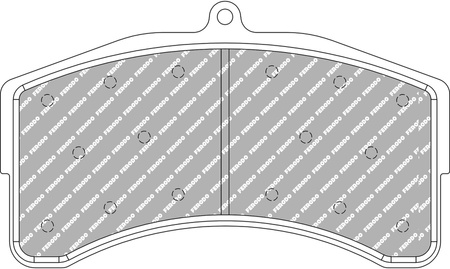 Ferodo Racing TL66 priekinės stabdžių kaladėlės FRP3165TL66 LAMBORGHINI Huracan