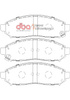 Brake Pads Xtreme Performance Hawk HB618x.625 front - DB1835XP NISSAN Aust NZ Leaf NV200 Combi Navara D40 Pathfinder