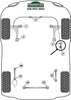 Tuleja tylnego wahacza wleczonego do osi Powerflex Heritage Collection Volvo 240 (1975 - 1993) PFR88-211H