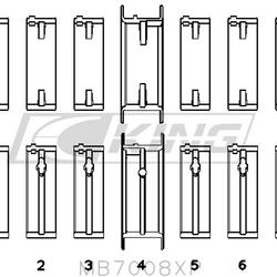 King pagrindinio guolio apvalkalas NISSAN RB25DET - MB7008XP0.25