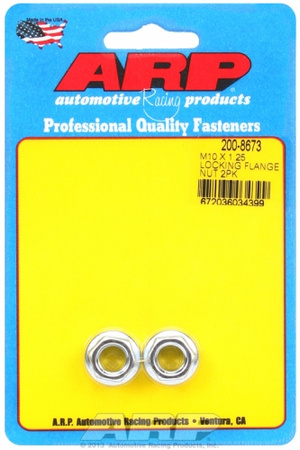 ARP M10 X 1.25 locking flange nut kit (2pcs)