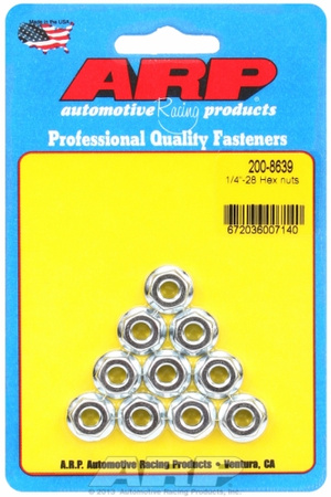 ARP 1/4-28 hex nut kit (10pcs)