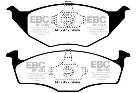DP1433 - Zestaw klocków hamulcowych seria ULTIMAX2 EBC Brakes
