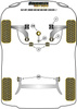 Przednia tuleja przedniego wahacza Powerflex Black Series Audi A3 / S3 / RS3 & A3 / S3 / RS3 8Y (2020 on)\A3 MK4 8Y FWD (2020 on) Rear Beam PFF85-501BLK